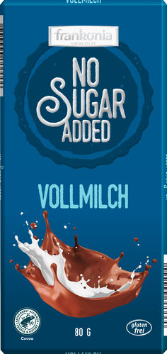 Frankonia Schokolade No Sugar Added Vollmilch (80 g)