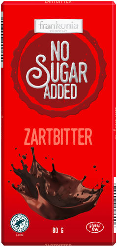 Frankonia Schokolade No Sugar Added Zartbitter (80 g)