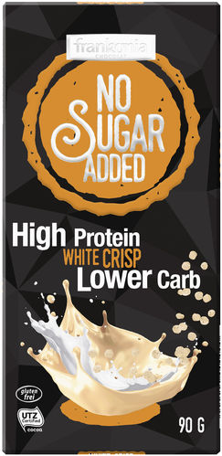 Frankonia No Sugar Added High Protein Weiße Schokolade Crisp (90 g)