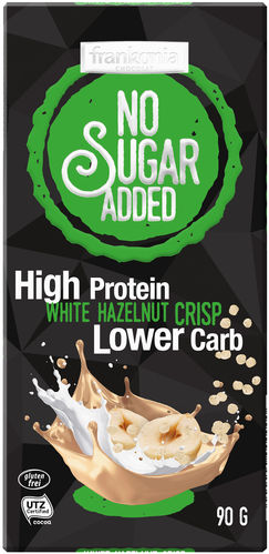 Frankonia No Sugar Added High Protein Weiße Haselnuss Crisp (90 g)